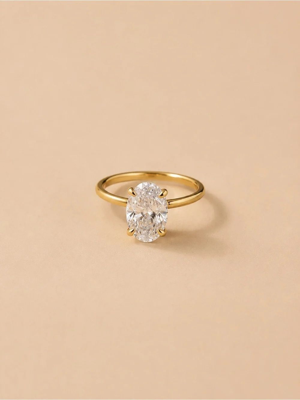 Classic Oval Solitaire Ring D241